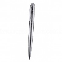 Christian Dior Pattern Grooved Silver Ballpoint Pen  622744