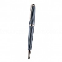 Rolex Silver Rimmed Dark Blue Ballpoint Pen  622801