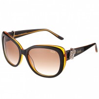 Dolce and Gabbana Yellow With Silver Roses Sunglasses 308029
