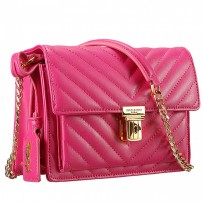 Saint Laurent High School Matelasse Medium Bag Fuchsia