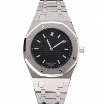 Audemars Piguet Royal Oak Fondation Black Dial Stainless Steel Case And Bracelet