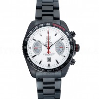 Tag Heuer Carrera Black Stainless Steel Case White Dial 98241