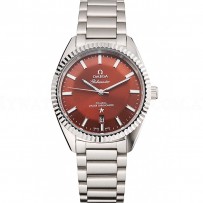 Omega Globemaster Brown Dial Stainless Steel Case And Bracelet
