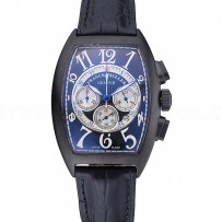 Franck Muller Casablanca White Dial Numbers Black Croco Strap 80303