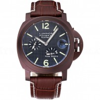 Panerai  Luminor Brown Leather Strap Black Dial 80165