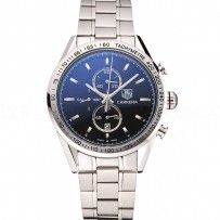 Tag Heuer Carrera Tachymeter Bezel Black Dial Stainless Steel Strap