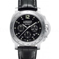AAA Replica Panerai Luminor Chrono Daylight Black II Watch PAM00250