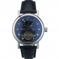 Breguet Classique Complications Stainless Steel Case Black Leather Strap 80157
