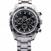 Omega Seamaster Planet Osean Co-axial Chronograph Black Case Black Dial