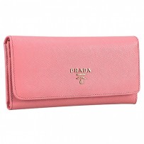 Prada Saffiano Leather Pink Wallet