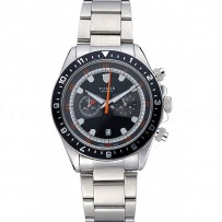 Tudor Heritage Chronograph Black Dial  Stainless Steel Bracelet  622418