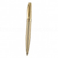 Christian Dior Vertically Grooved Gold Ballpoint Pen  622747