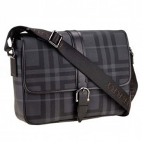 Burberry Grey Check Messenger Bag