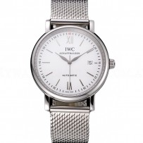 Swiss IWC Portofino Stainless Steel Case White Dial Steel Bracelet  622670