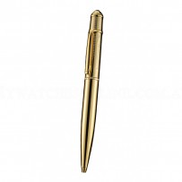 Cartier Upper Body Engraved Gold Ballpoint Pen  622775