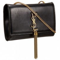 Saint Laurent Medium Cassandre Tassel Black Bag 608308