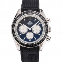 Omega Speedmaster Black Rubber Strap Black Dial  622041