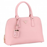 Prada Saffiano Medium Promenade Tote Pastel Pink