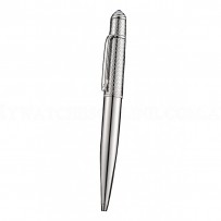 Cartier Silver Embossed Upper Body Silver Ballpoint Pen  622763