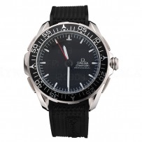Omega Speedmaster Skywalker X-33 Black Dial White On Black Bezel Stainless Steel Case Black Rubber Strap
