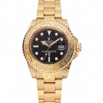 Rolex Mastermind Japan Limited Edition Black Dial Gold Case And Bracelet 1454072