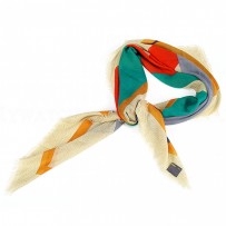 Fendi Logo Color Block Print Scarf 621842