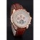 Breitling For Bentley Mulliner Tourbillon White Dial Rose Gold Case Brown Leather Strap