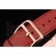 Hermes Heure H Rose Gold Bezel Red Leather Strap White Dial 80233