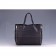 Celine Cabas Gusset Large Black Leather Shoulder Bag