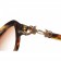 Cartier Golden Finish Logo Detail Light Tortoiseshell Frame Sunglasses 308271