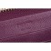 Prada Saffiano Leather Zip Around Small Purple Wallet