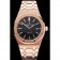 Swiss Audemars Piguet Royal Oak Black Dial Rose Gold Case And Bracelet