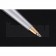 Christian Dior Gold Rimmed Silver Embossed Lower Body Black Ballpoint Pen  622726