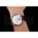 Patek Philippe Chronograph White Dial Stainless Steel Case Brown Leather Strap