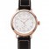 Hamilton Navy Pioneer Small Second White Dial Rose Gold Case Black Leather Strap
