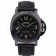 Panerai Luminor Marina Black Dial Black Stainless Steel Case Black Leather Bracelet