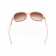 Hermes Large Oversized Beige Frame Sunglasses with Metallic Logo 308102