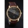 Swiss Vacheron Constantin Patrimony Grey Dial Gold Diamonds Case Brown Leather Bracelet    1454182