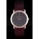 Vacheron Constantin Patrimony Black Dial Rose Gold Case Rich Maroon Leather Bracelet