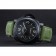 Panerai Luminor Marina Ion Plated Stainless Steel Bezel Green Leather Bracelet  622312