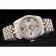 Rolex DateJust Brushed Stainless Steel Case Silver Flowers Dial Diamonds Plated