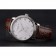 Patek Philippe Calatrava Date White Embossed Dial Stainless Steel Case Brown Leather Strap