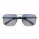 Prada Square Linea Rossa Logo Silver Frame Sunglasses 308221