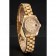Swiss Rolex Lady-Datejust Champagne Dial Diamond Bezel Gold Bracelet 1454095