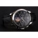 Patek Philippe Chronograph Black Guilloche Dial Stainless Steel Case Black Leather Strap
