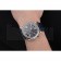 Cartier Rotonde Chronograph Black Dial Stainless Steel Case Blue Leather Strap