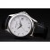 Patek Philippe Geneve Calatrava Crystal Studded Hour Marker White Dial Black Leather Strap