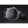Swiss Patek Philippe Calatrava Black Dial Diamond Bezel Stainless Steel Case Black Leather Strap