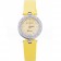 Bvlgari B.ZERO1 25mm Yellow Dial Stainless Steel Case And Bezel Yellow Leather Bracelet