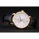 Piaget Swiss Traditional White Radial Pattern Dial Black Leather Strap 7635